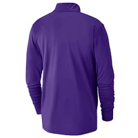 Haut Nike violet Los Angeles Lakers 2024/25 Courtside Performance à demi-zip pour homme