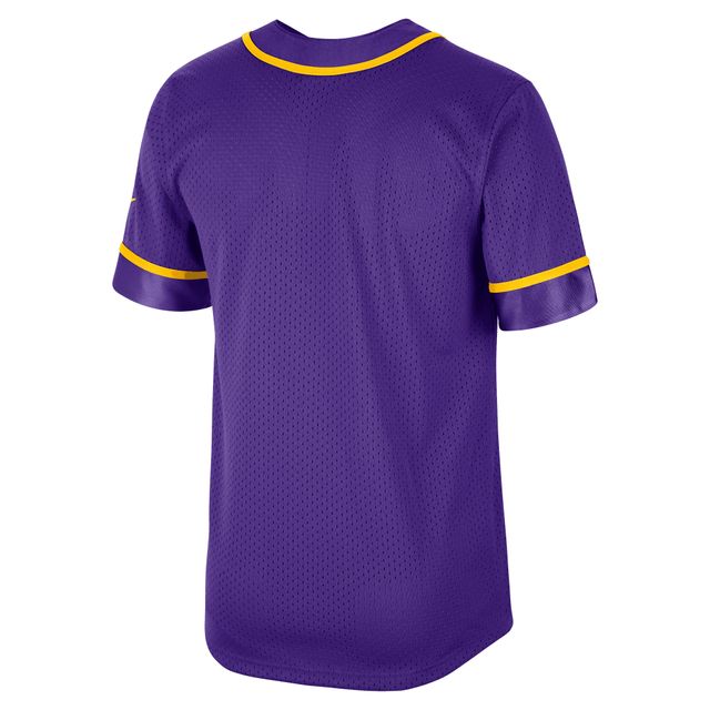 NI6 LAKERS PRPLE SP22 HAUT DE BASEBALL POUR HOMMES SUR LE COURT JERMENFAS