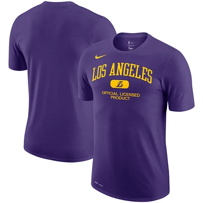 T-shirt Nike pour homme Los Angeles Lakers Essential Heritage Performance pourpre