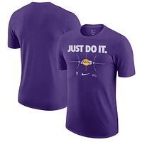 Men's Nike Purple Los Angeles Lakers Just Do It T-Shirt