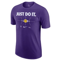 Men's Nike Purple Los Angeles Lakers Just Do It T-Shirt