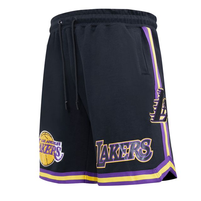 Short Pro Standard Los Angeles Lakers en chenille noir pour homme