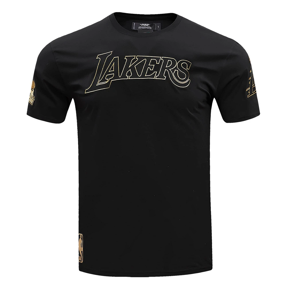 Men's Pro Standard Black Los Angeles Lakers Wordmark T-Shirt