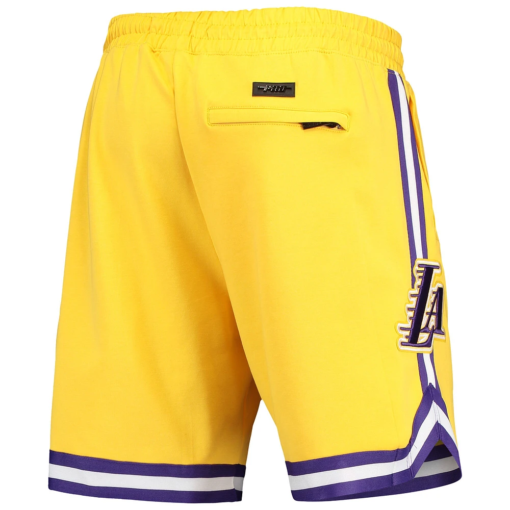 Men's Pro Standard LeBron James Gold Los Angeles Lakers Player Replica Shorts