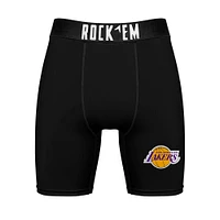 Men's Rock Em Socks Los Angeles Lakers Primary Crew & Boxer Briefs Combo Pack