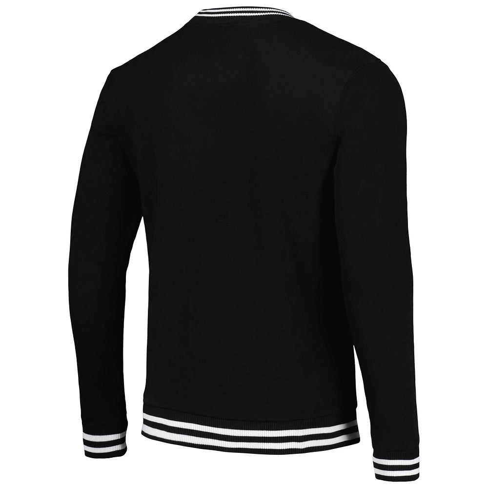 Men's Stadium Essentials Black Los Angeles Lakers Club Level Pullover Sweatshirt