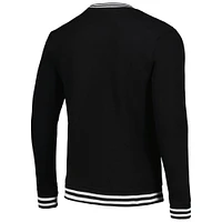 Men's Stadium Essentials Black Los Angeles Lakers Club Level Pullover Sweatshirt