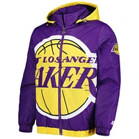Men's Starter Purple Los Angeles Lakers The Triple Double Full-Zip Hoodie Jacket