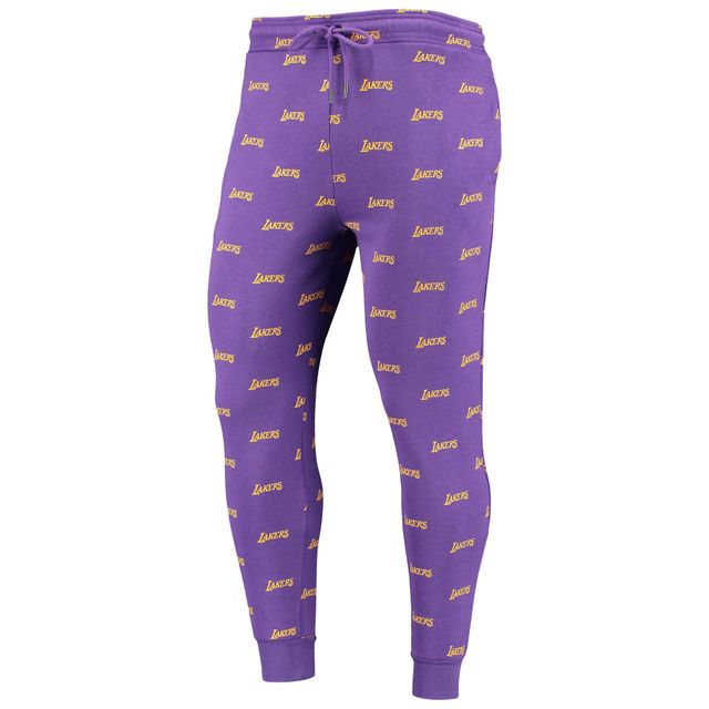 The Wild Collective Pantalon de jogging violet Los Angeles Lakers Allover Logo