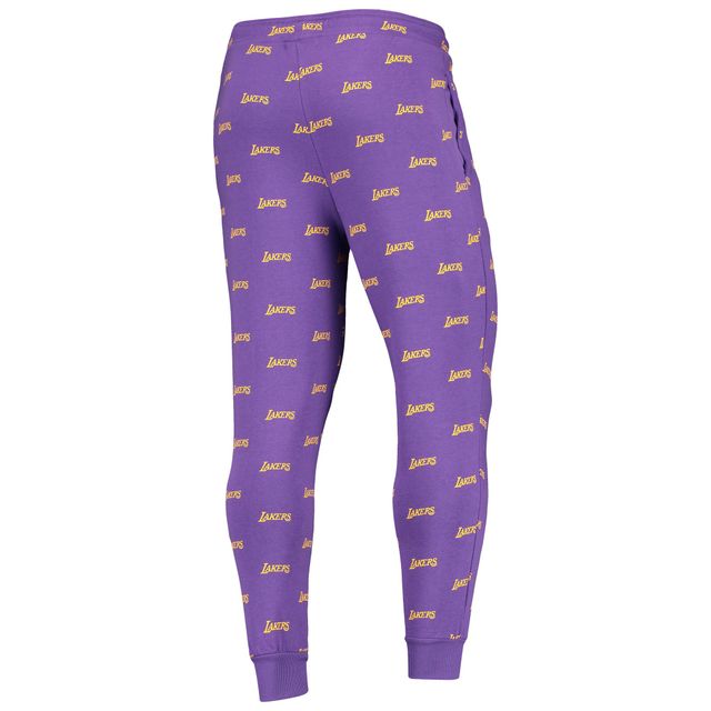 The Wild Collective Pantalon de jogging violet Los Angeles Lakers Allover Logo