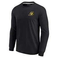 Unisex Fanatics Black Los Angeles Lakers Elements Super Soft Long Sleeve T-Shirt