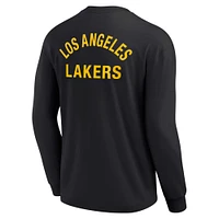 Unisex Fanatics Black Los Angeles Lakers Elements Super Soft Long Sleeve T-Shirt