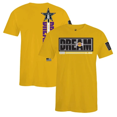 T-shirt unisexe FISLL x Black History Collection doré des Los Angeles Lakers