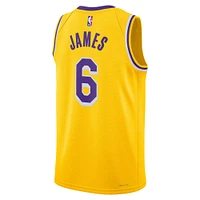 Unisex Nike LeBron James Gold Los Angeles Lakers Swingman Player Jersey - Icon Edition