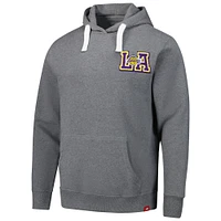 Unisex Sportiqe Heather Gray Los Angeles Lakers Varsity Collection Blake Pullover Hoodie