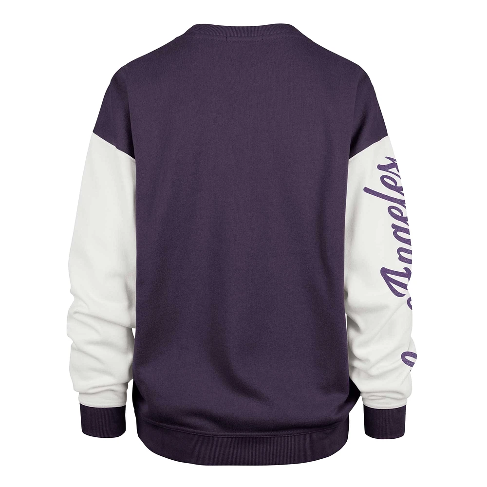 Women's '47 Oversized Pullover Sweatshirt Purple Los Angeles Lakers  Rise Andie