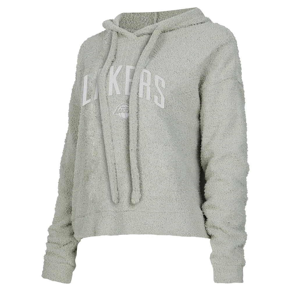 Women's Concepts Sport  Gray Los Angeles Lakers Ventura Comfy Pullover Hoodie