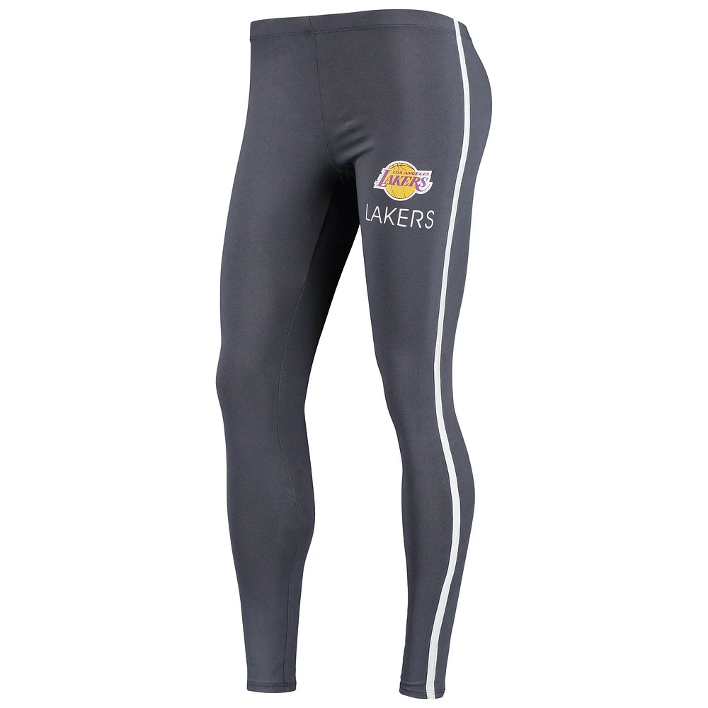 Ensemble t-shirt et legging Los Angeles Lakers Sonata Concepts Sport blanc/anthracite pour femme