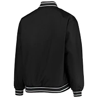 Women's JH Design Black Los Angeles Lakers Plus Poly Twill Full-Snap Jacket