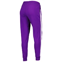 Women's Lusso Purple Los Angeles Lakers Maddie & Matildas Raglan Tri-Blend Pullover Hoodie Jogger Pants Set