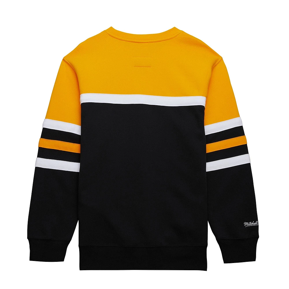 Women's Mitchell & Ness Gold Los Angeles Lakers Hardwood Classics Pullover Sweatshirt