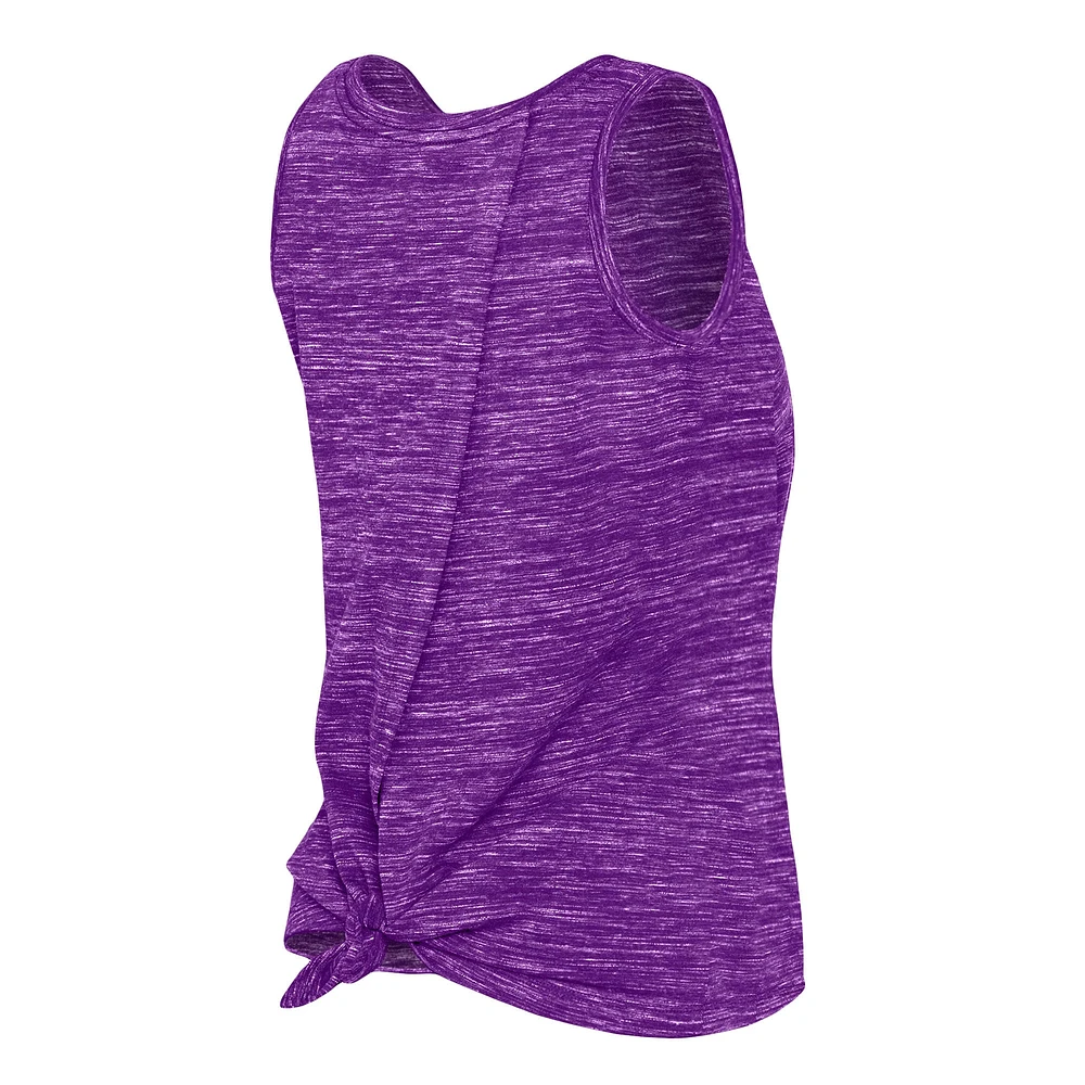 Women's New Era Purple Los Angeles Lakers Space Dye Active Tank Top