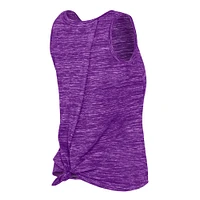 Women's New Era Purple Los Angeles Lakers Space Dye Active Tank Top