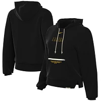 Women's Nike Black Los Angeles Lakers Courtside Standard Issue Performance Pullover Hoodie