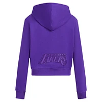 Women's Pro Standard Purple Los Angeles Lakers Triple Tonal Full-Zip Hoodie