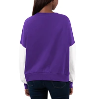 Women's Purple/White Los Angeles Lakers Team Pride Pullover Sweatshirt
