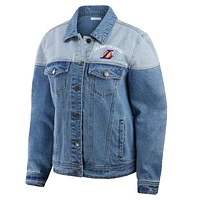 Women's WEAR by Erin Andrews Blue Los Angeles Lakers Full-Button Denim Jacket