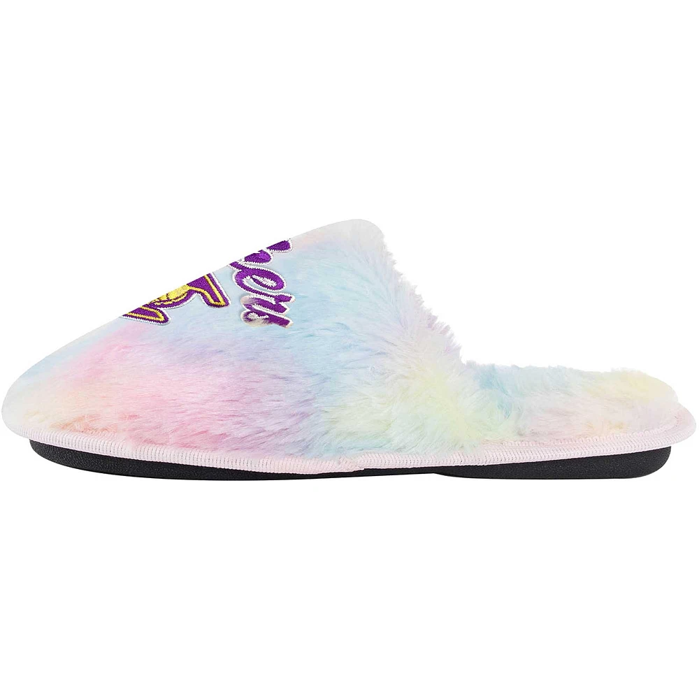 Chaussons à inscription arc-en-ciel FOCO Los Angeles Lakers pour jeune
