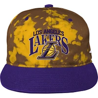 Youth Gold Los Angeles Lakers Bleach Out Deadstock Snapback Hat