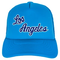Youth Mitchell & Ness Light Blue Los Angeles Lakers Core Evergreen Trucker Adjustable Hat