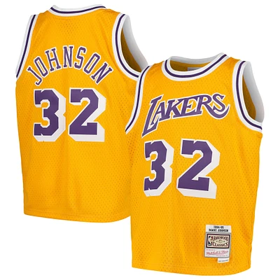 Maillot Mitchell & Ness Magic Johnson Gold Los Angeles Lakers Swingman pour jeune