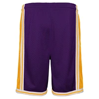 Youth Mitchell & Ness Purple Los Angeles Lakers Hardwood Classics Swingman Shorts