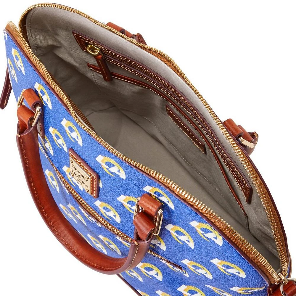 Dooney & Bourke Los Angeles Rams Signature Domed Zip Satchel Purse
