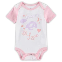 Girls Newborn & Infant White Los Angeles Rams Spreading Love Bodysuit and Tutu Leggings Set