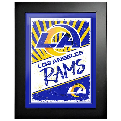 Los Angeles Rams - Art encadré classique 12'' x 16''