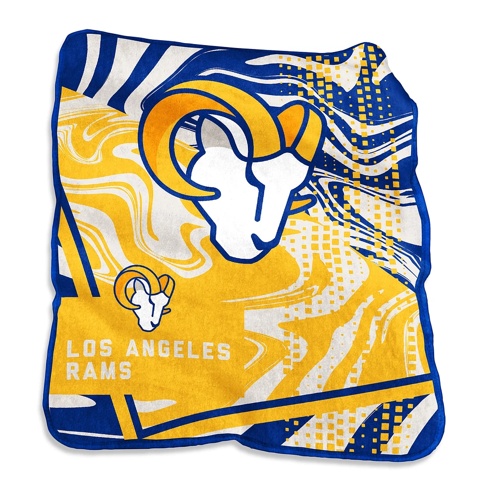 Los Angeles Rams 50" x 60" Swirl Raschel Throw Blanket