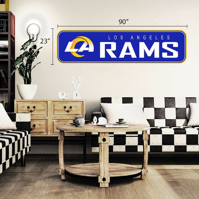 Sticker mural repositionnable Los Angeles Rams 90'' x 23''