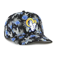 Men's '47  Black Los Angeles Rams Dark Tropic Hitch Adjustable Hat