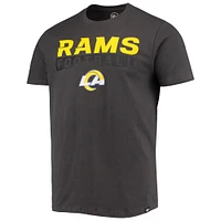 Men's '47 Charcoal Los Angeles Rams Dark Ops Super Rival T-Shirt