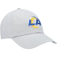 Men's '47 Gray Los Angeles Rams Clean Up Adjustable Hat
