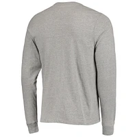 Men's '47 Heathered Gray Los Angeles Rams Arch Super Rival Long Sleeve T-Shirt