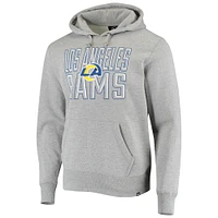 Chandail à capuchon biseauté Los Angeles Rams '47 gris chiné pour homme