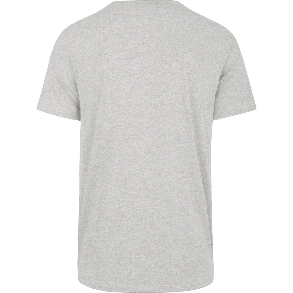 Men's '47 Heathered Gray Los Angeles Rams Stripe Thru Franklin T-Shirt