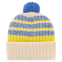 Men's '47  Natural Los Angeles Rams  Tavern Cuffed Knit Hat with Pom