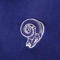 Men's '47 Royal/Cream Los Angeles Rams Colorblock Kodiak Half-Zip Jacket