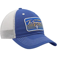 Men's '47 Royal/Natural Los Angeles Rams  Five Point Trucker Clean Up Adjustable Hat